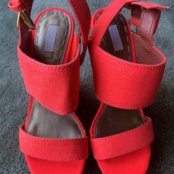 Rachel Roy pink wedge sandals - Picture 4 of 7